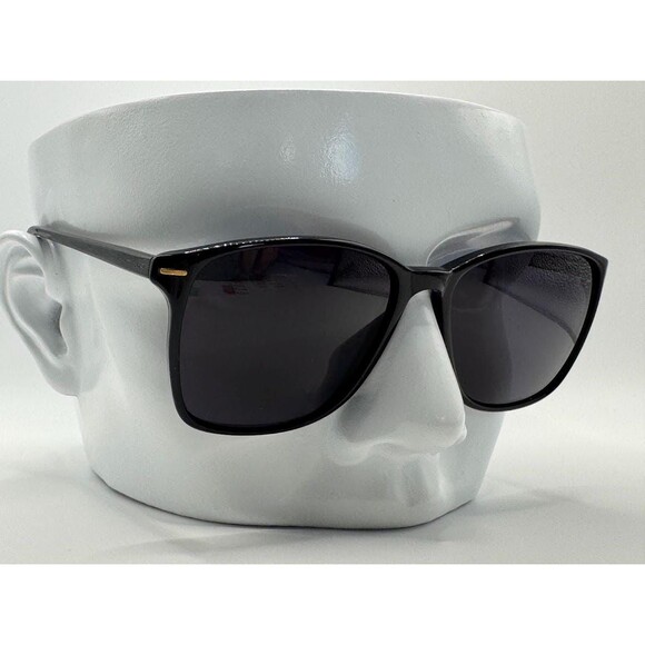 NEW Vintage Oversize Sunglasses | Non RX | Men's Square | Shiny Black Frame #836 - Picture 1 of 10